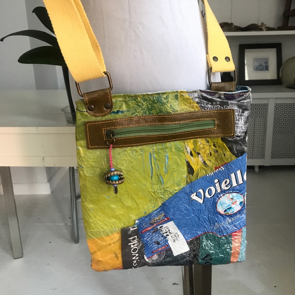 Playful, up-cycled Italian purse